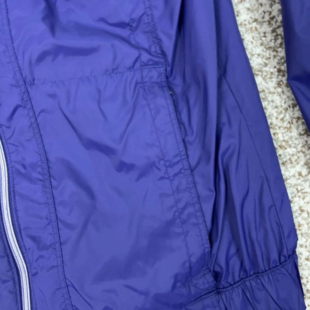 Columbia Jacket Mens Small‎ Blue Full Zip Windbreaker Lightweight Hiking Gorp